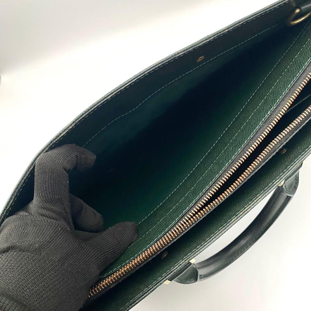 ルイヴィトン タイガ ポルトドキュマン ロザン メンズ ビジネスバッグ エピセア