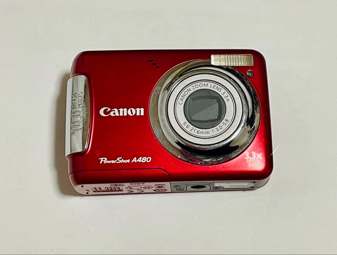Canon PowerShot A480 レッド　動作未確認