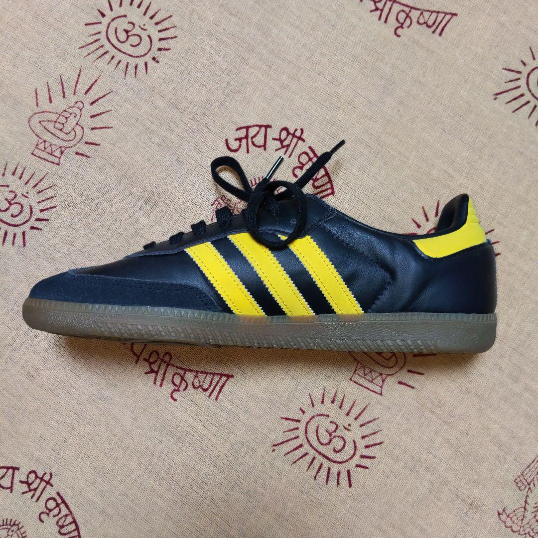 adidas SAMBA OG B96324 黒/黄 スニーカー 27.5cm