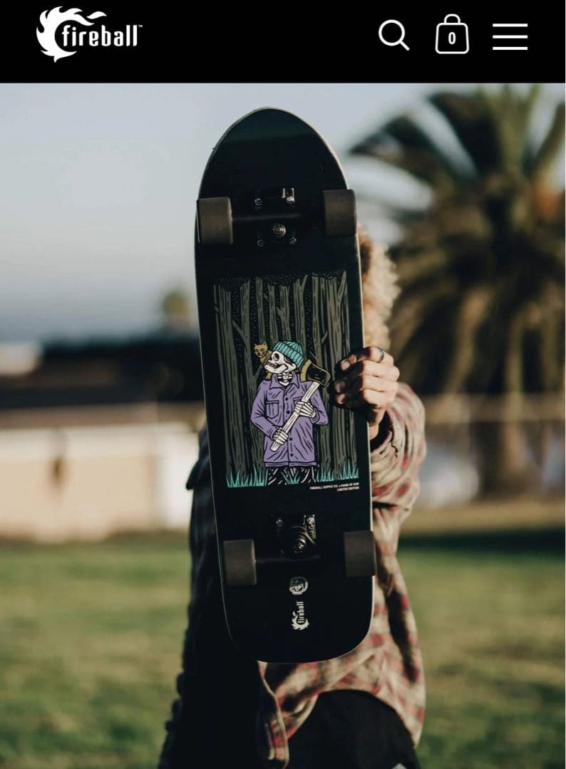 s3☆新品 未使用☆ fireball スケートボード クルーザー コンプリート