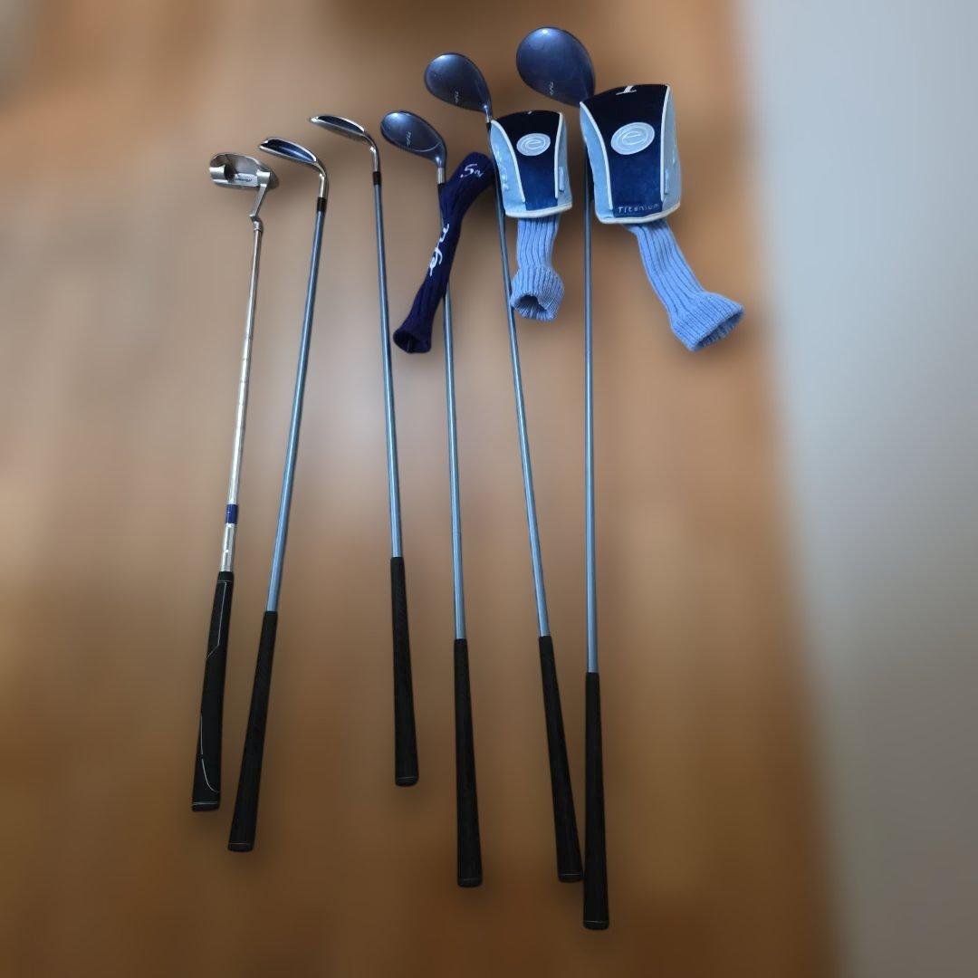 レディース ゴルフクラブセット 青色ヘッドカバー付き