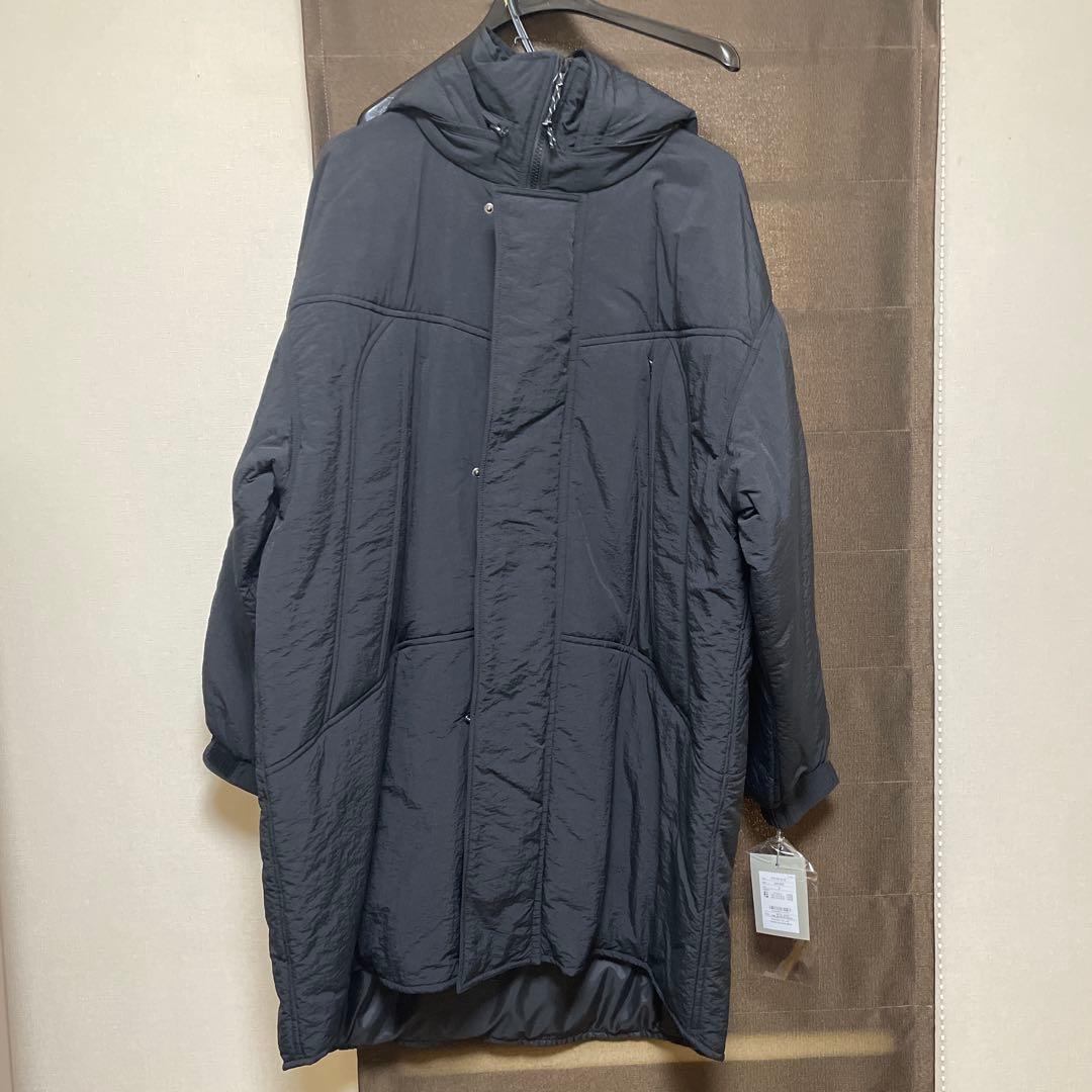 PRIORITY ブラック 中綿コートフード付き