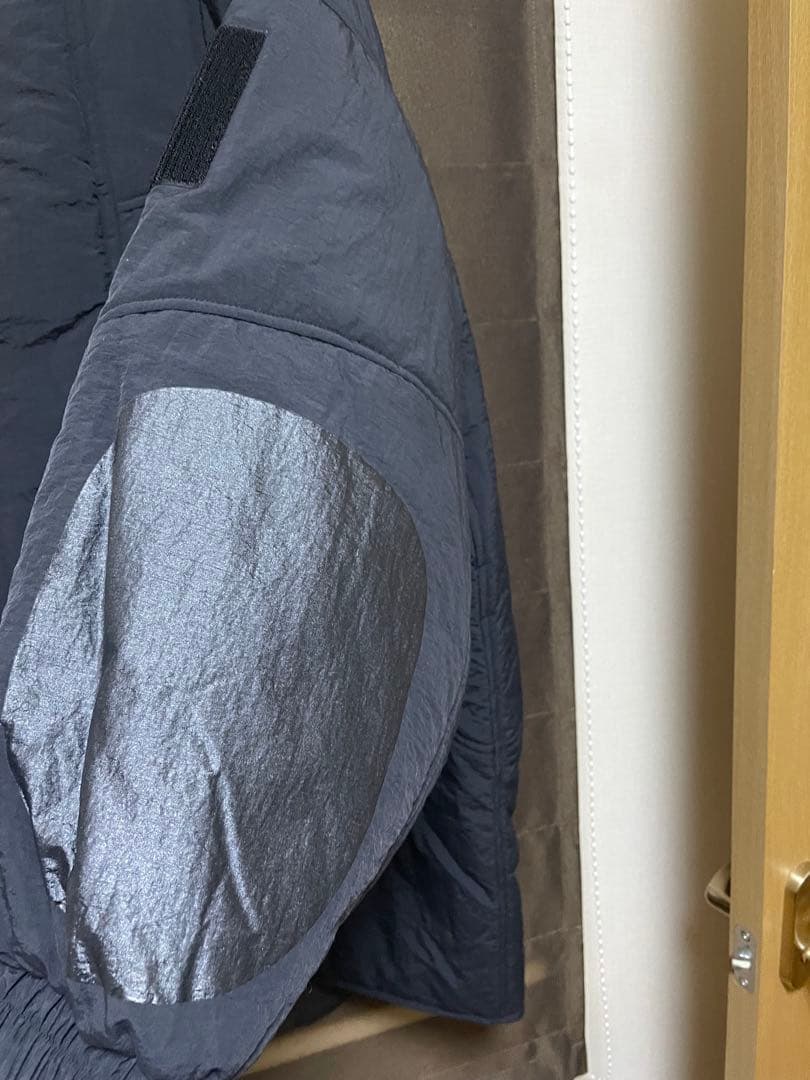 PRIORITY ブラック 中綿コートフード付き