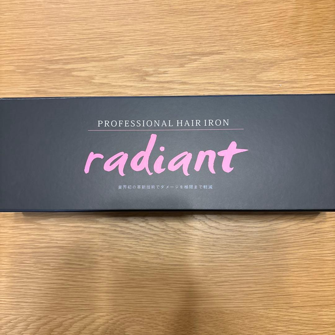 【美品】radiant プロフェッショナルヘアアイロン 28mm