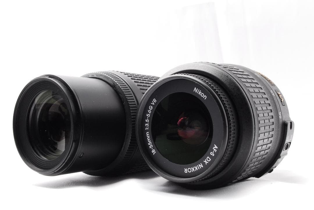 初心者おすすめ❤️Nikon D60✨一眼レフカメラ✨手ぶれ補正付Wレンズ