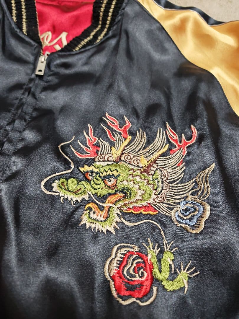 テーラー東洋 スカジャン 2面用 日本限定 虎 蛇 unisex サテン