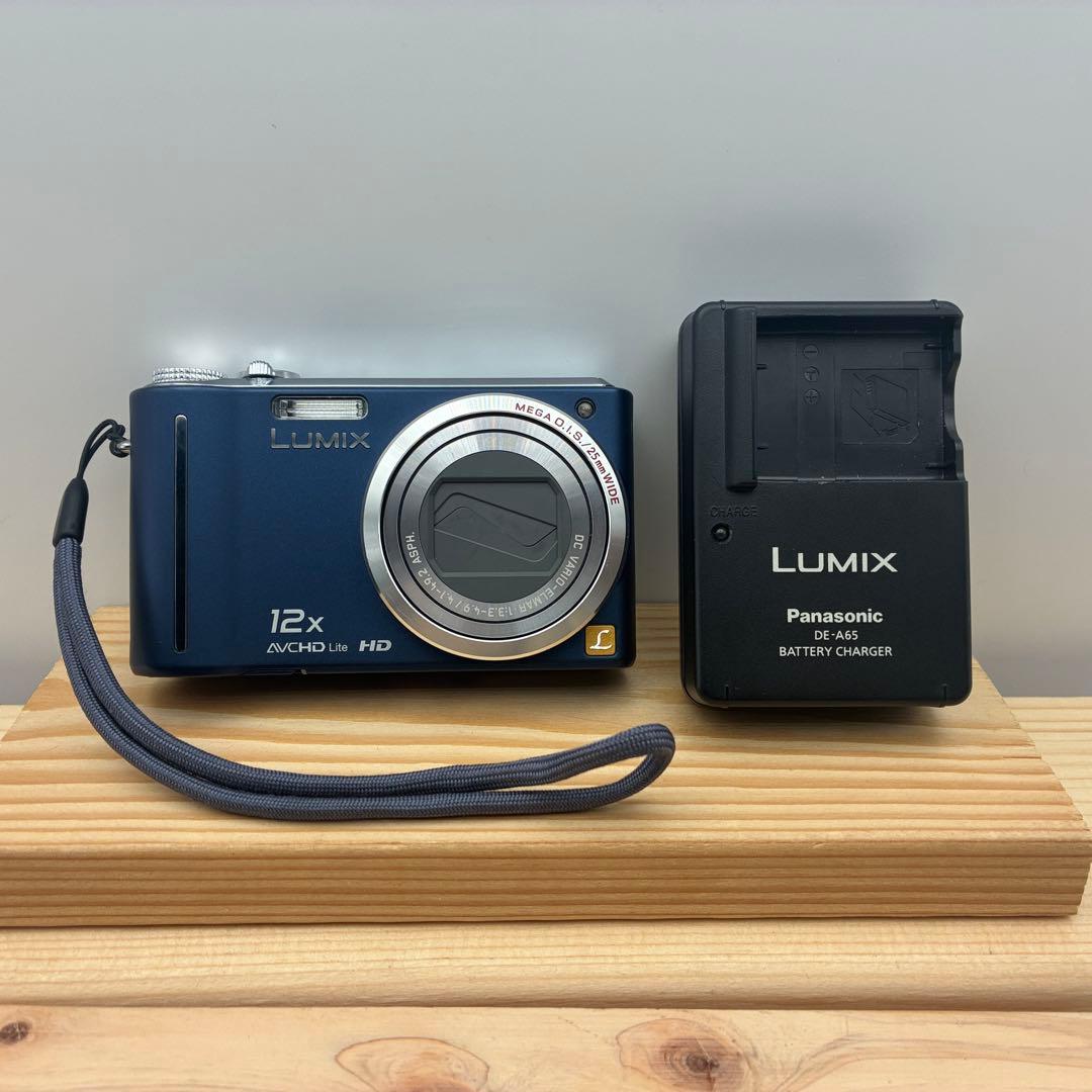 パナソニック ルミックス DMC-TZ7 ネイビー ブルー コンデジ