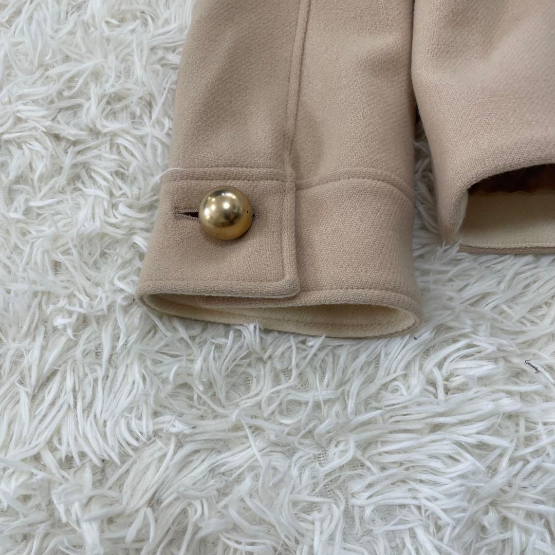 【みくさん】ELLE エル カシミヤ混 ナポレオンジャケット 金ボタン