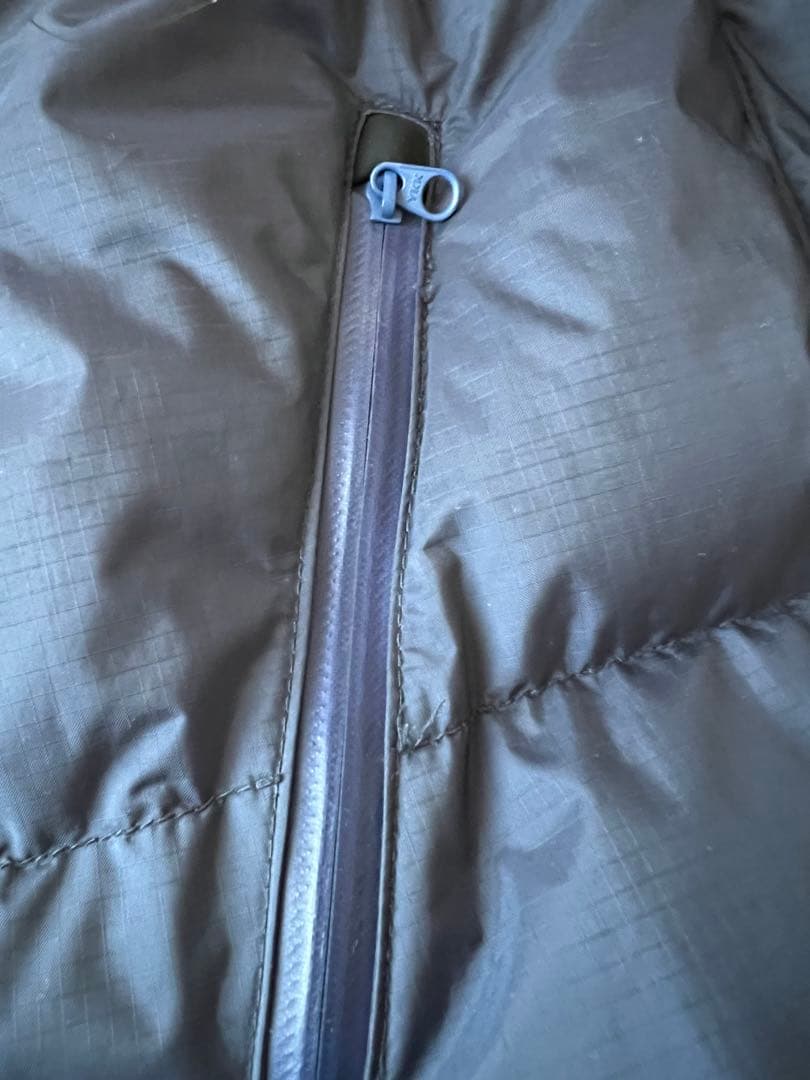 NANGA ネイビー レディースロングダウンジャケットXLファー付き