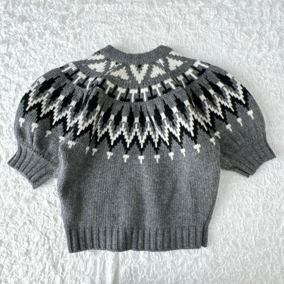 【新品 未使用】MACHATT マチャット ローゲージノルディック柄ニット