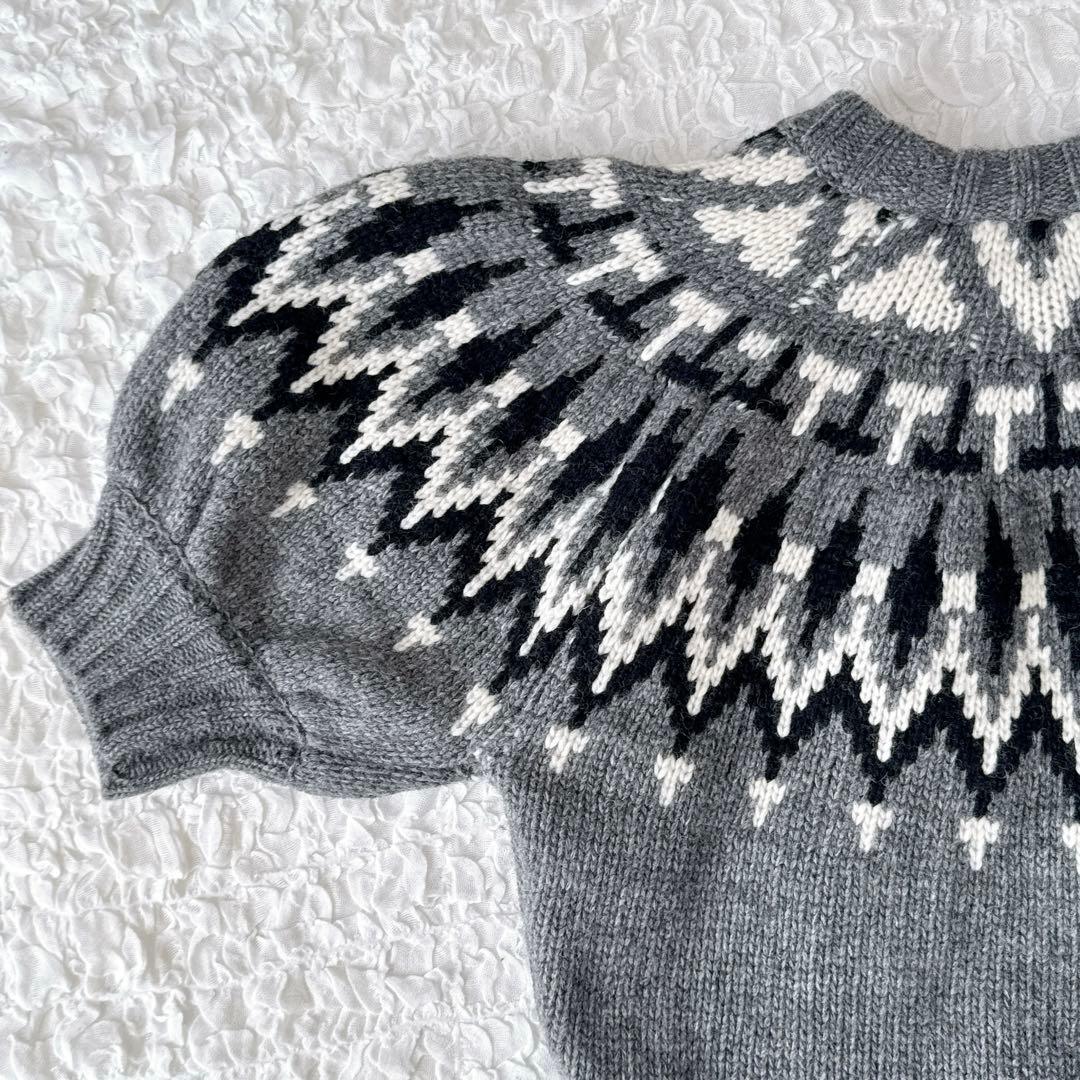 【新品 未使用】MACHATT マチャット ローゲージノルディック柄ニット