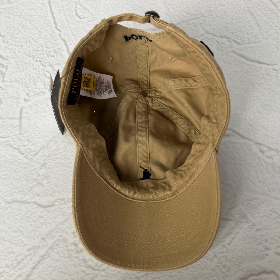 ✨新品タグ付✨ポロ ラルフローレン キャップ ベージュ カスタムオーダー品 帽子