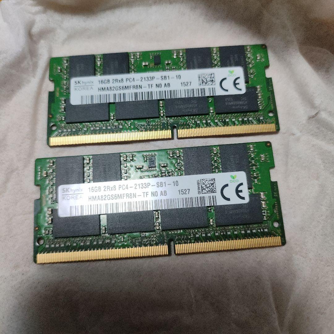 SKハイニックス DDR4-2133 16GBx2枚 合計32GB
