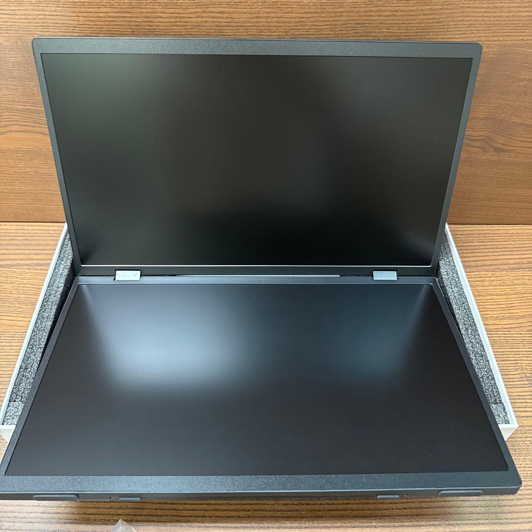 デュアル モバイルモニター 15.6インチ FHD1080P 2画面モニター 折
