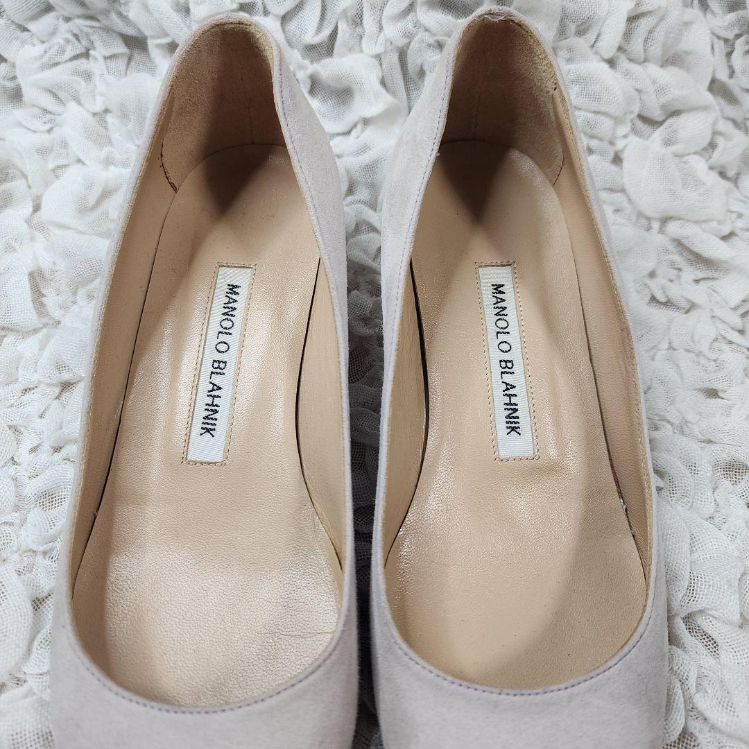 sumirelifeマノロブラニク リストニー スエード チャンキーヒール