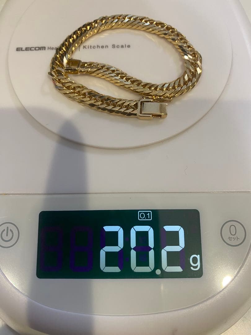 K18 喜平8面トリプルブレスレット20.2g造幣局マーク刻印入