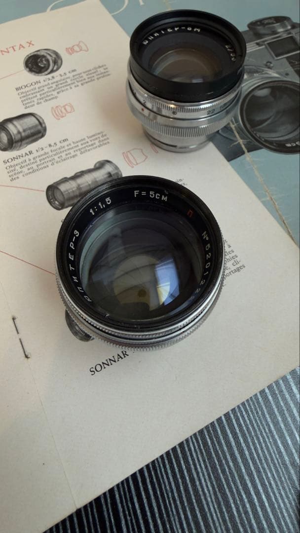 zeiss ikon Contax 2a レンジファインダー レンズ2本付き