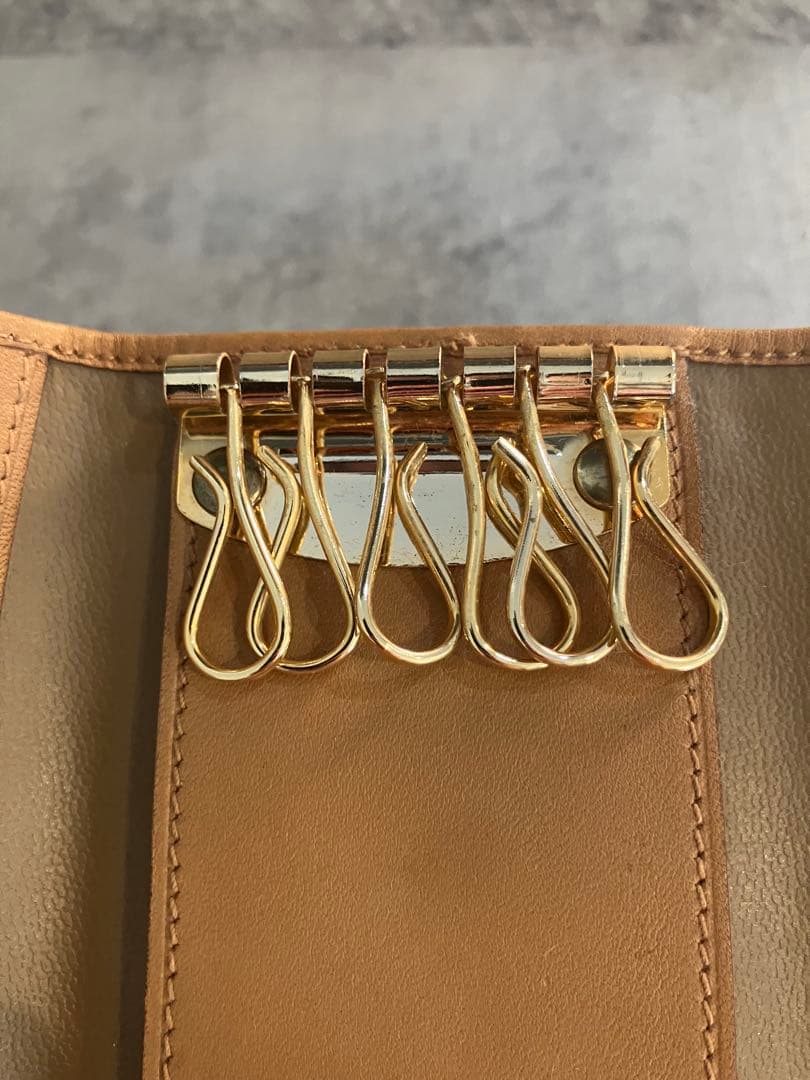 CELINE マカダム柄 トリオンフロゴ キーケース