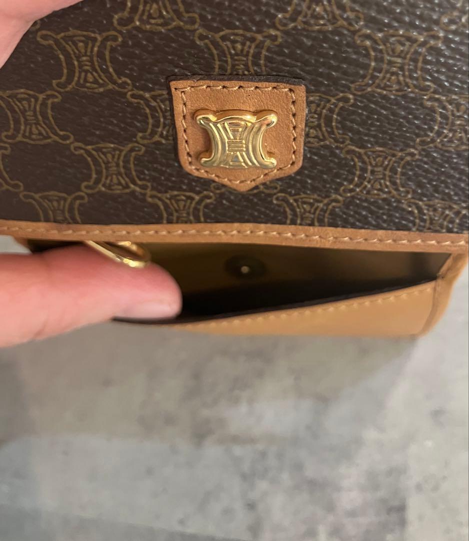 CELINE マカダム柄 トリオンフロゴ キーケース