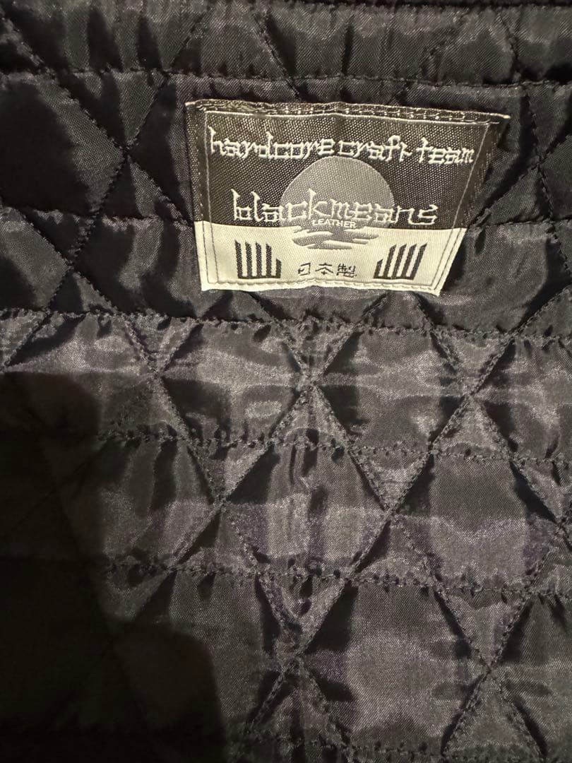 Black Means シングルレザーライダースジャケット　美品
