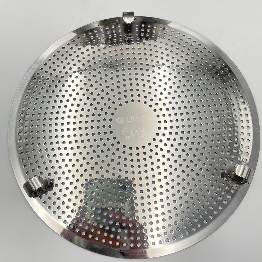 CRISTEL Lシリーズ 深鍋 24cm クッキングバスケット•プレート　蓋