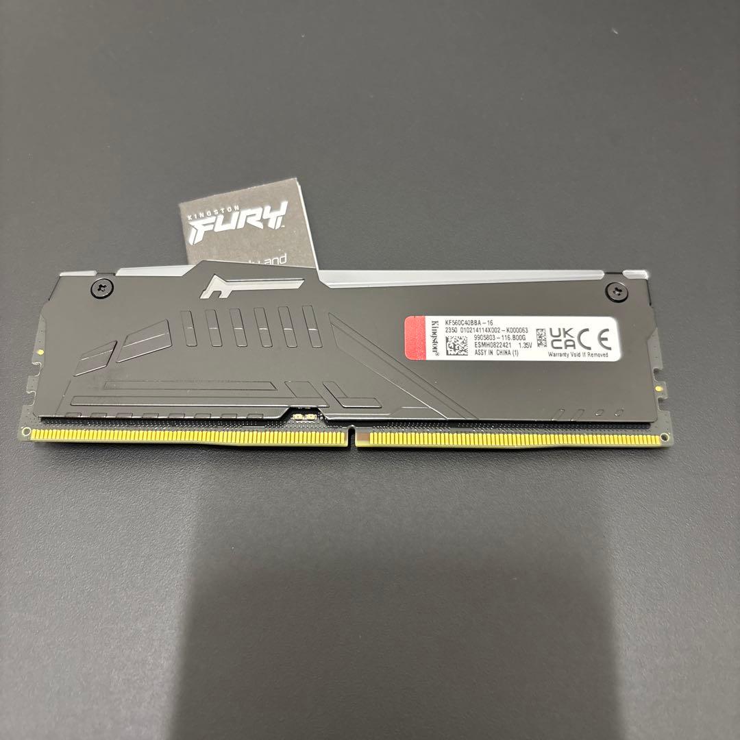 KINGSTON FURY DDR5 6000MHz 16GB 1枚