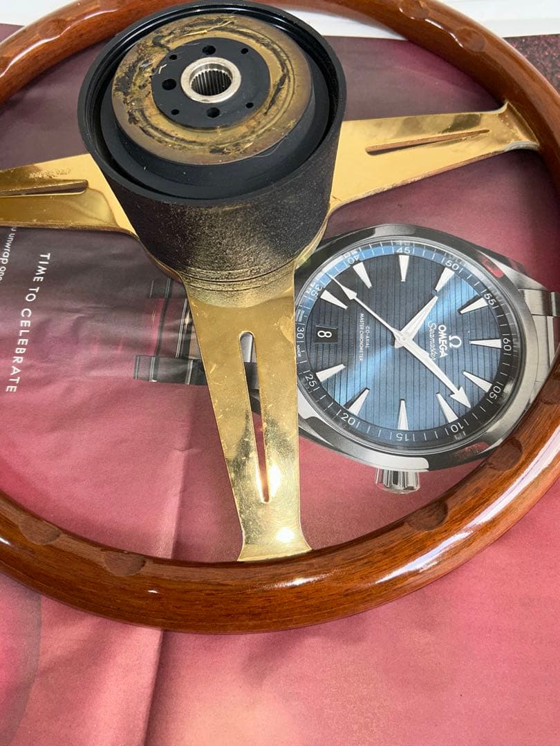 【希少品】NARDI トルク ステアリングホイール　ゴールド