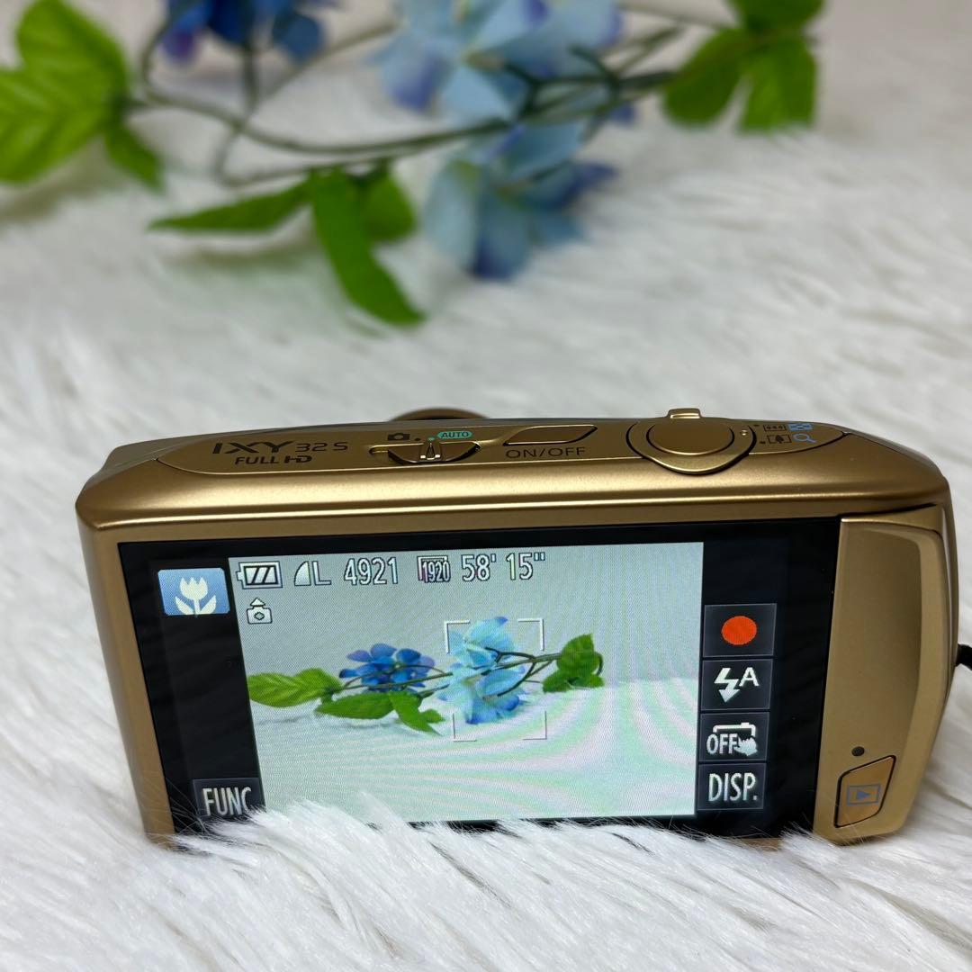 Canon カメラ　IXY 32S PC1682 ゴールド コンデジ　動作品
