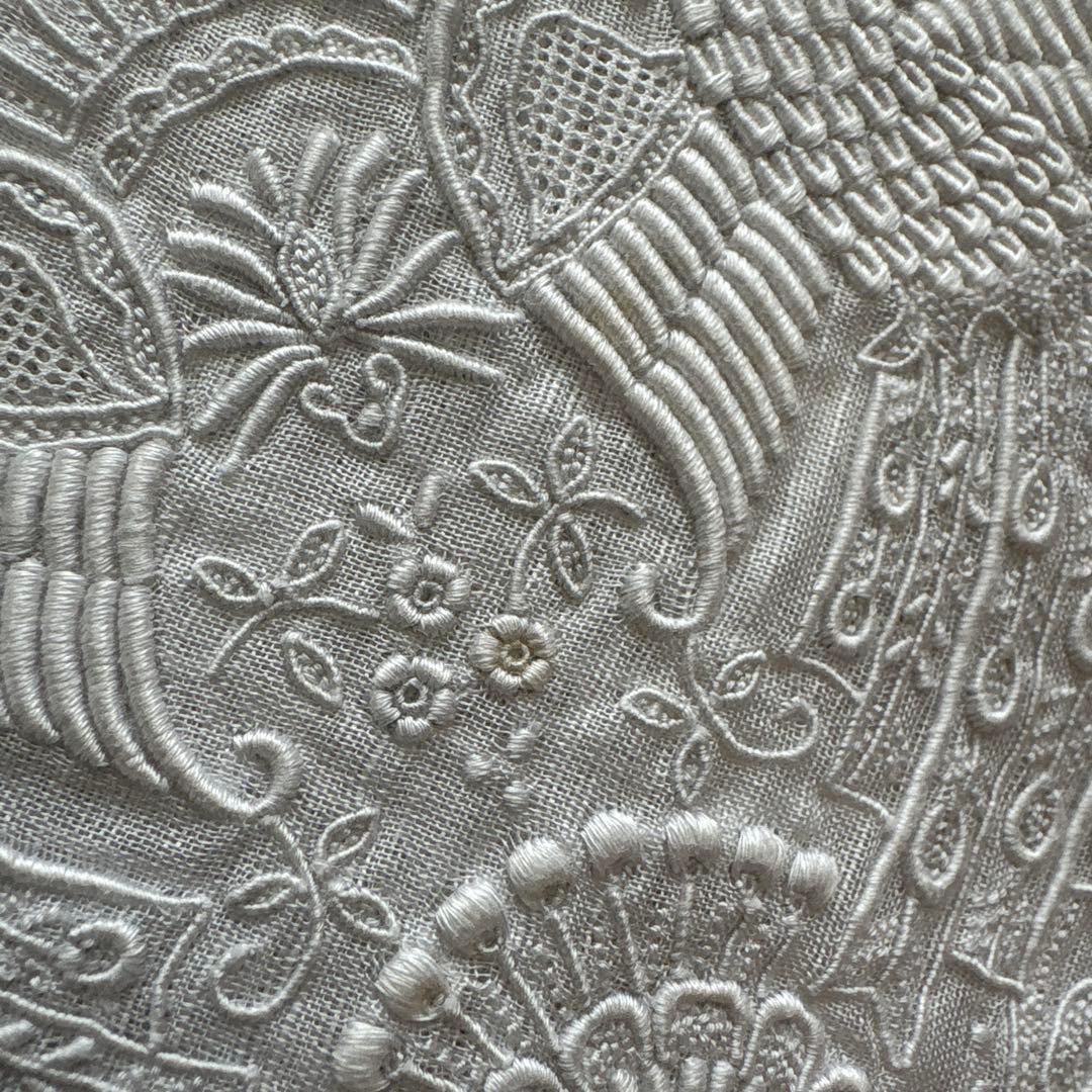 SWATOW ハンカチ　汕頭　手刺繍　鳳凰　スワトウ　花柄　ヴィンテージ