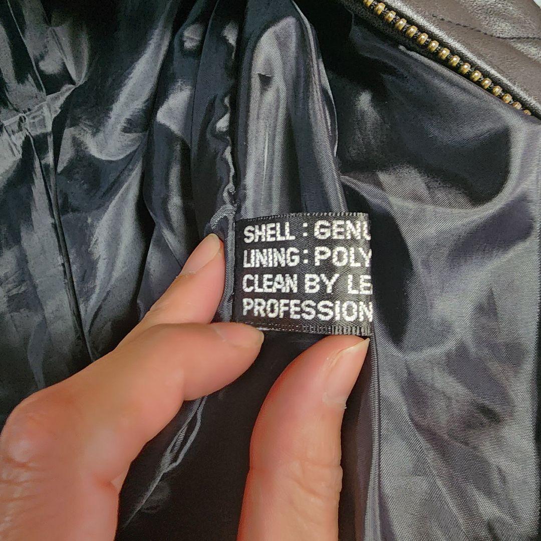 イタリア製　レザー　ジャケット　XL