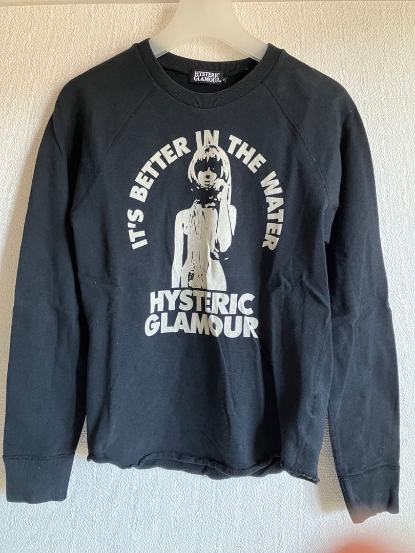 HYSTERIC GLAMOUR スウェット S ガール トレーナー ブラック