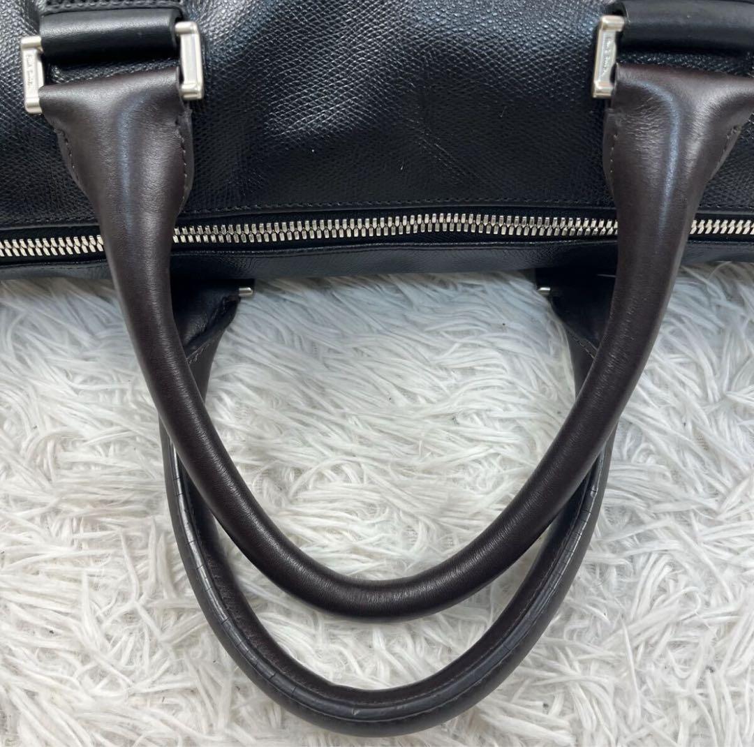 Paul Smith 2way レザー シボ革 斜め掛け A4 メンズ 黒