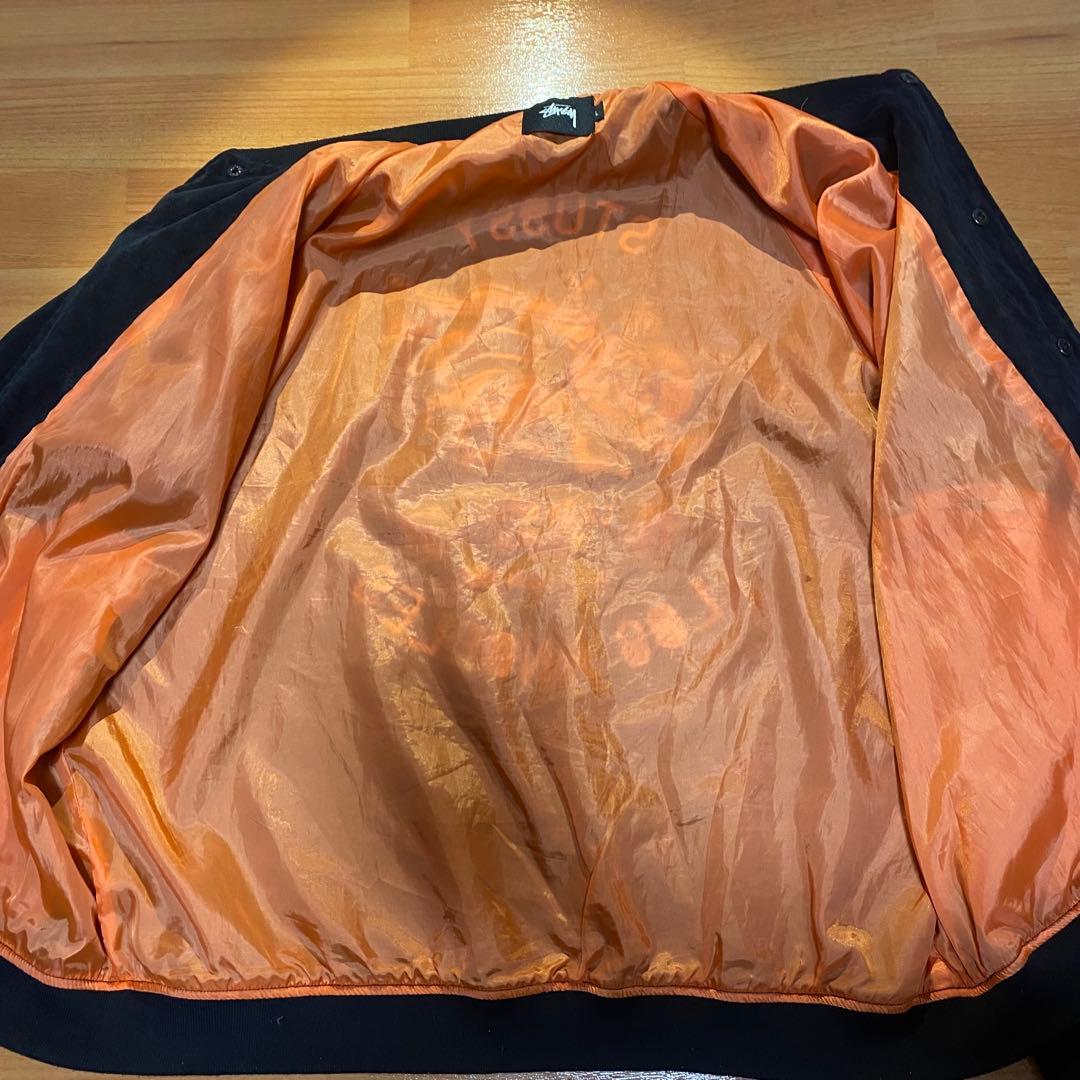 超激レア STUSSY ステューシー スタジャン スカジャン ブラック 刺繍