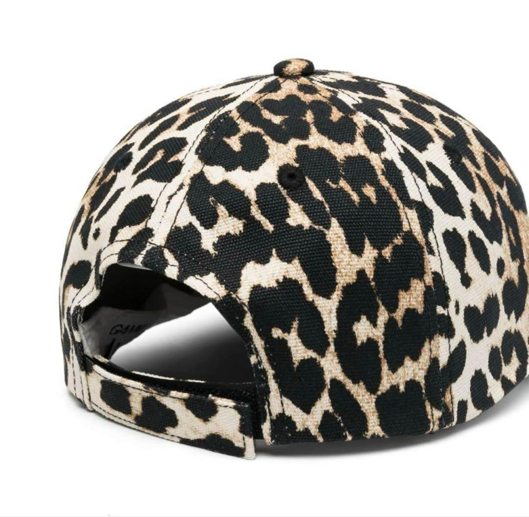 GANNI レオパードキャップ