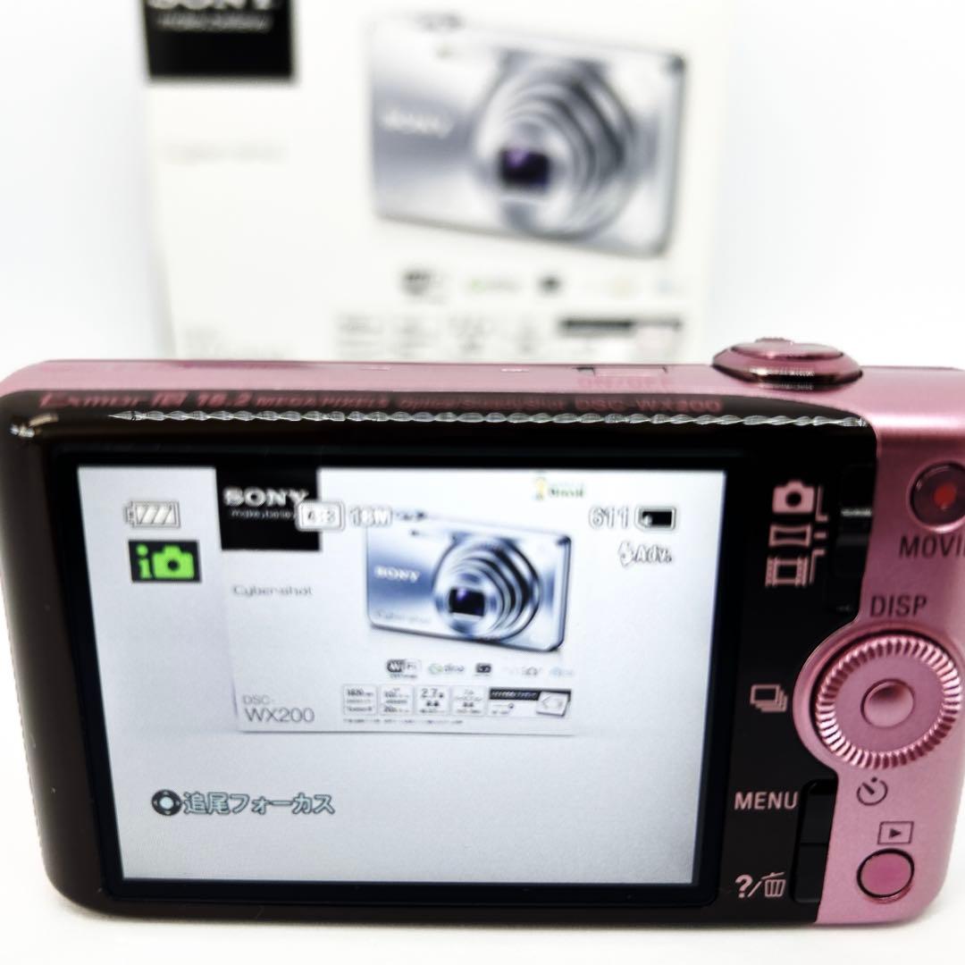 ソニー Cyber-shot DSC-WX200 ピンク SONY 箱【極美品】
