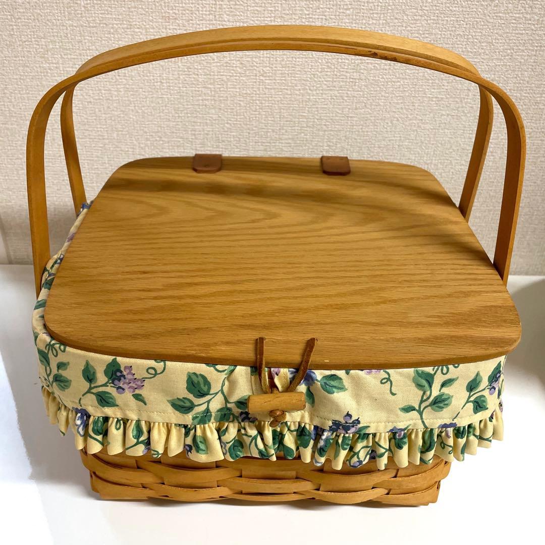 【美品】ロンガバーガー Longaberger バスケット ケーキバスケット