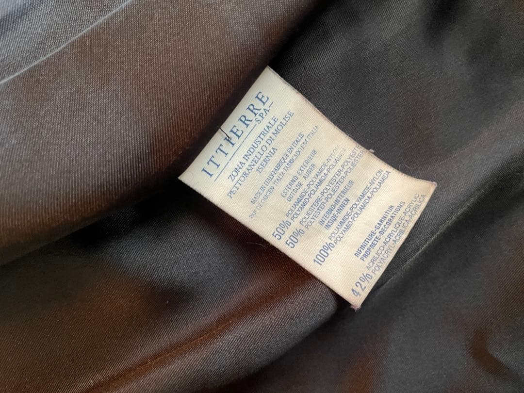 DOLCE&GABBANA D&G中綿ダブルブレストロングコート黒ナイロンダウン