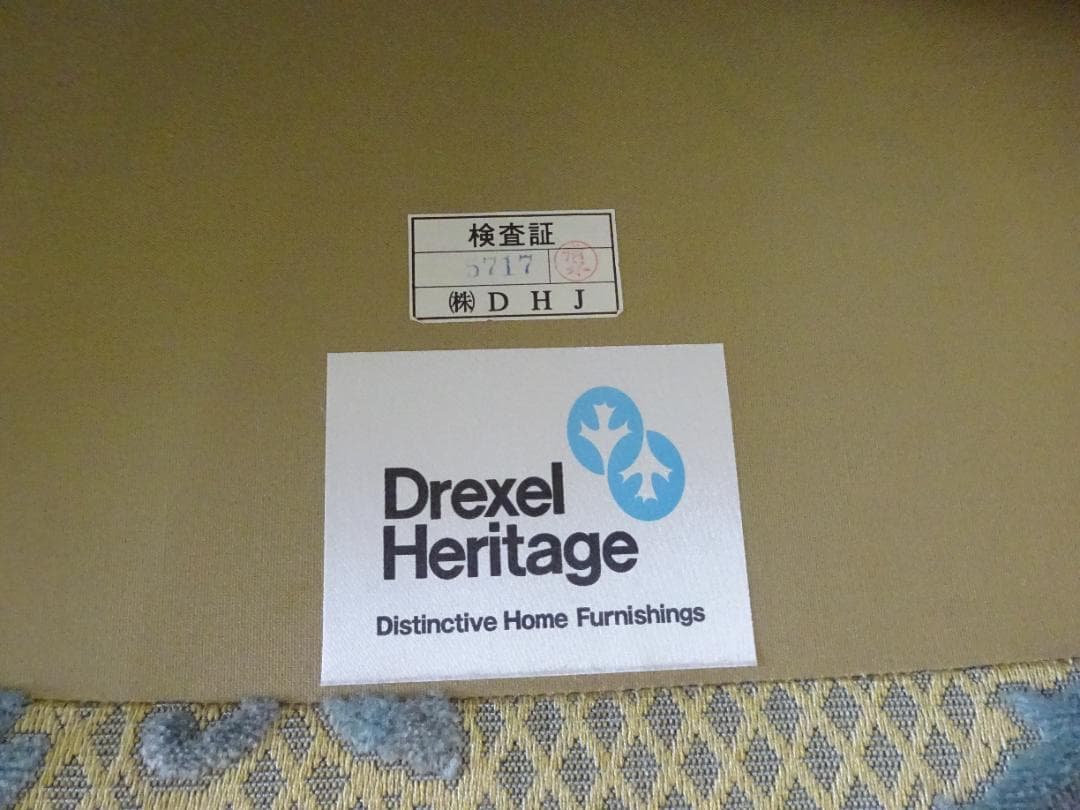 ドレクセルヘリテイジ　アップホルスタリー　イージーチェア　1Pソファ　超美品