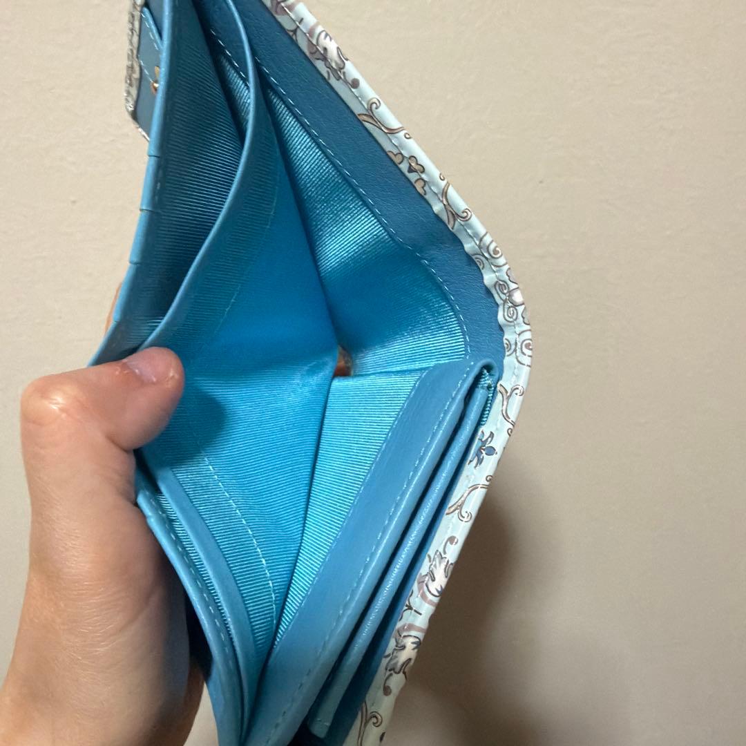 【新品未使用】浅草文庫 シルクロード 友禅染 江戸小紋 二つ折り 財布 日本製