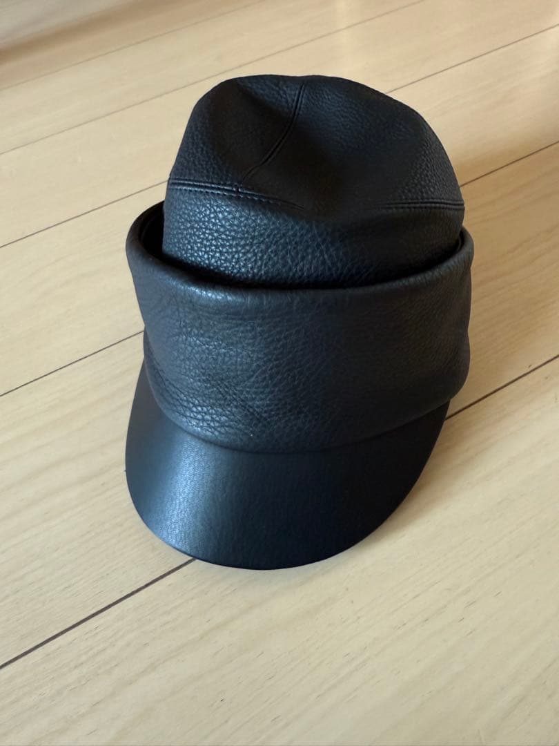 エルメス　レザーキャップ　キャスケット　帽子