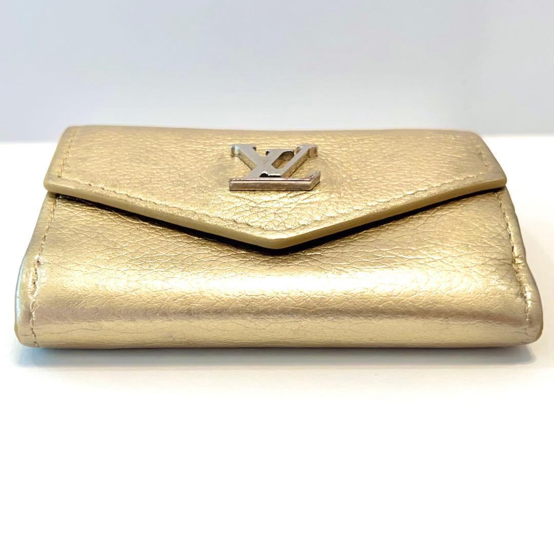 ルイヴィトン ポルトフォイユ ロックミニ 折り財布 ゴールド M69059