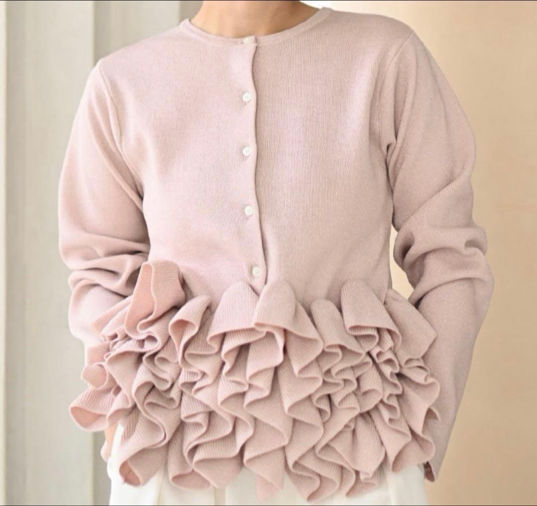 正規品TRÈFLE+1 / ラメスワンカーディガン