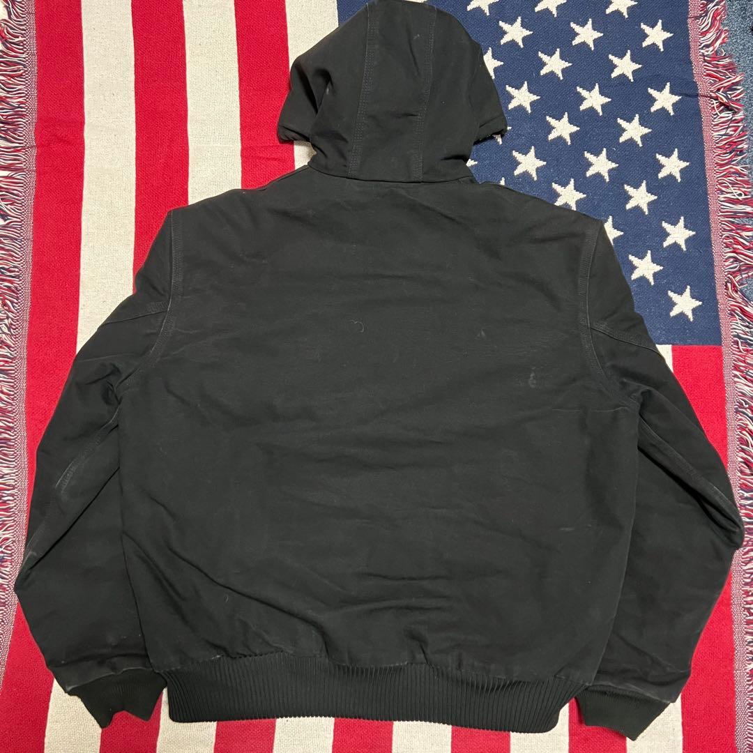 USA製 00s Carhartt カーハート ダックアクティブジャケット 黒
