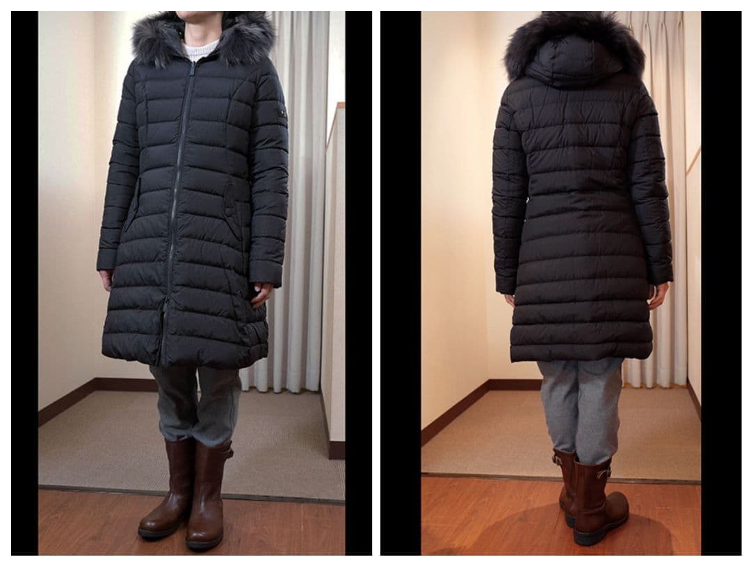 ゆず　美品　TATRAS　リバーシブル　2way ダウンコート