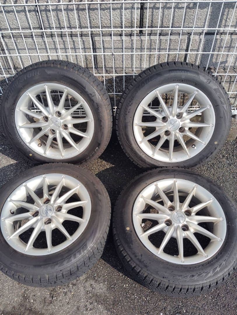 ②VALBREM 14インチ スタッドレス４本セット(２本価格)①②セット品