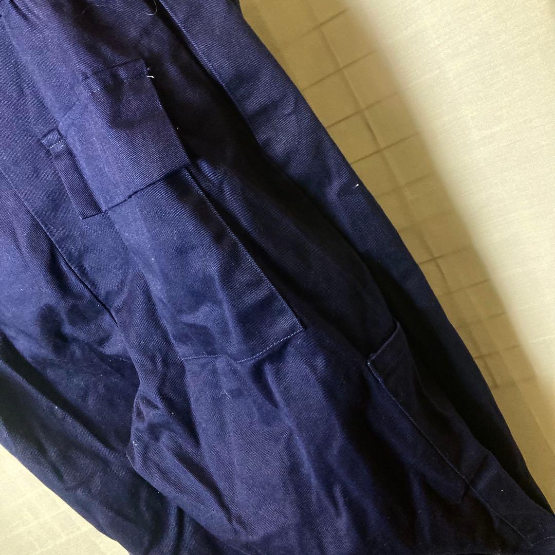 希少古着Dickiesディッキーズ ダークネイビーオールインワンツナギ ゆったり