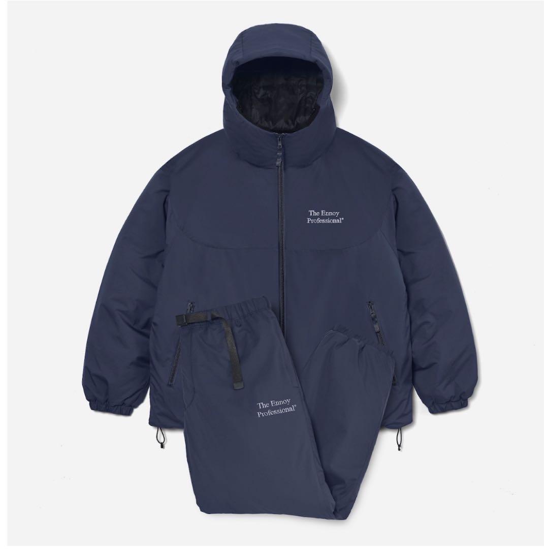 パンツ ENNOY PADDED NYLON pants (NAVY) XL