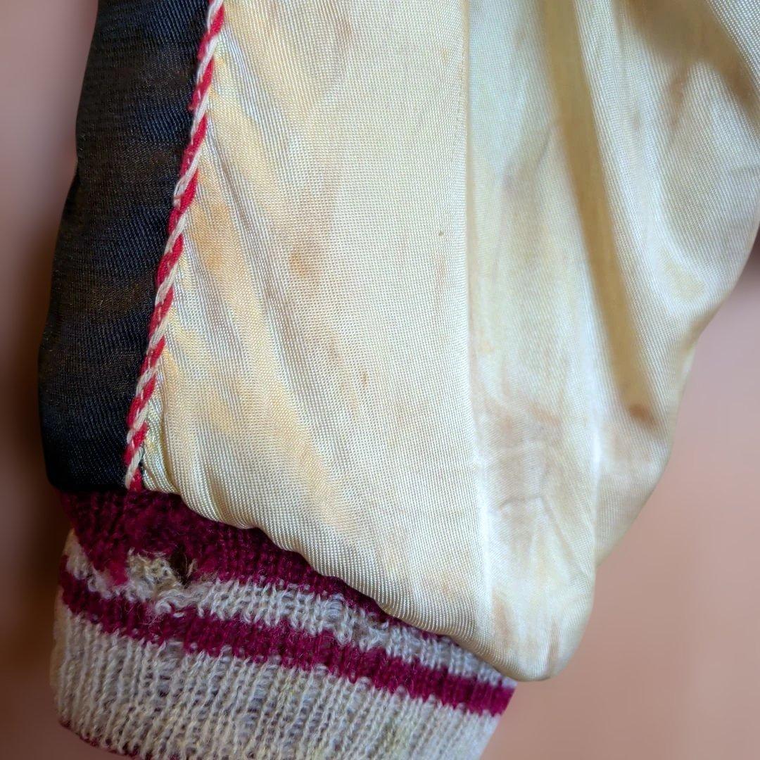 虎と鷹刺繍 ネイビー スカジャン