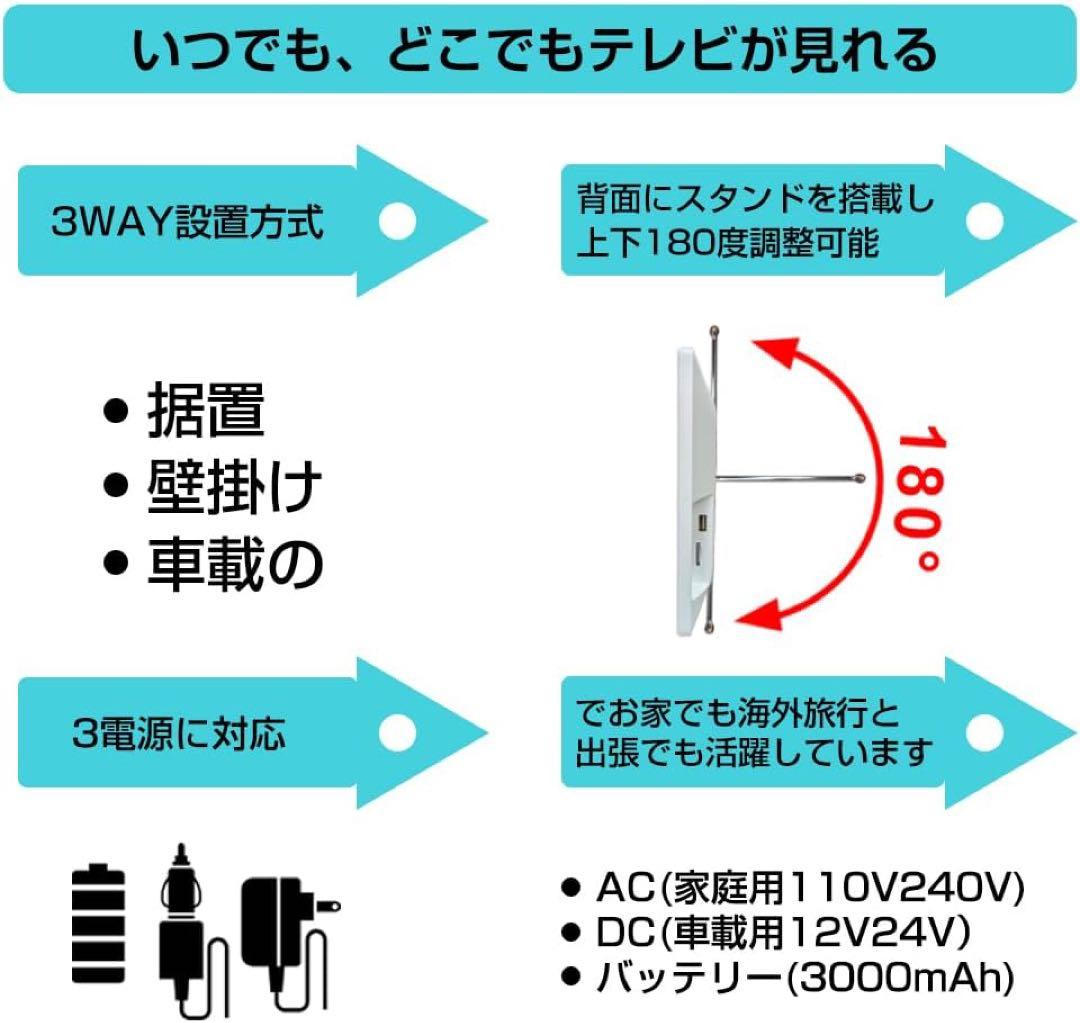 14型 ポータブルAndroid TV 地デジ内蔵