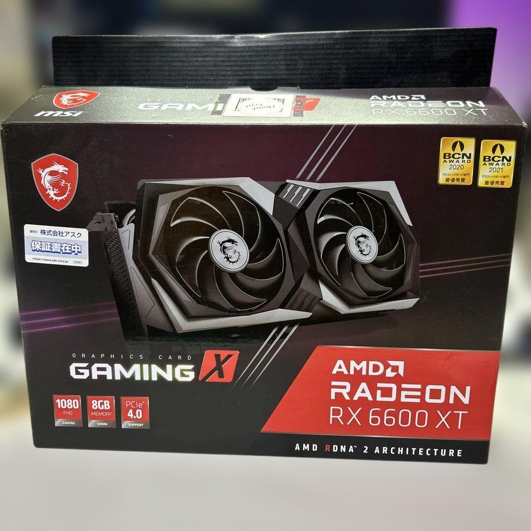 グラフィックボード・グラボ・ビデオカード MSI Radeon RX 6600 XT 8GB GAMING X